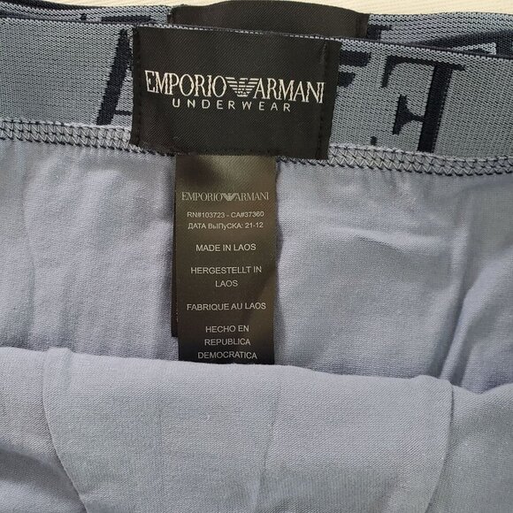 Emporio Armani Men's Multicolor Boxer Brief Trunk Bold Monogram Pack Of 3 (CJ-1) - Picture 6 of 9